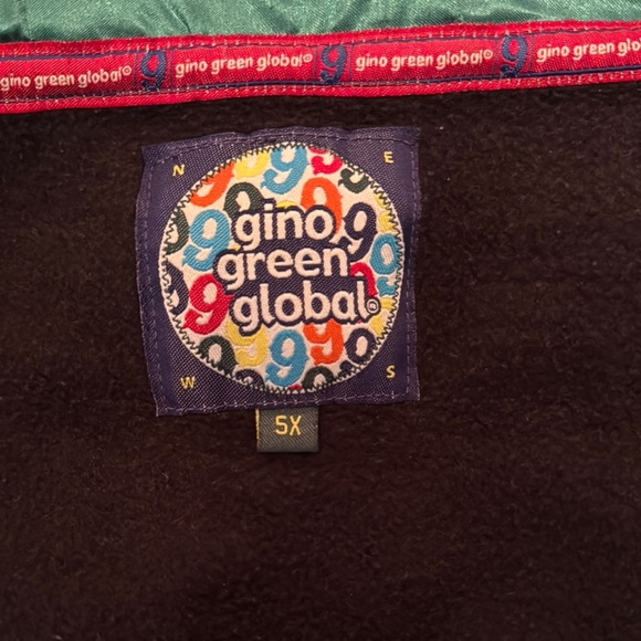Gino Green global rare vintage hoodie Jacket full of 9’s EUC 5X - Picture 7 of 15